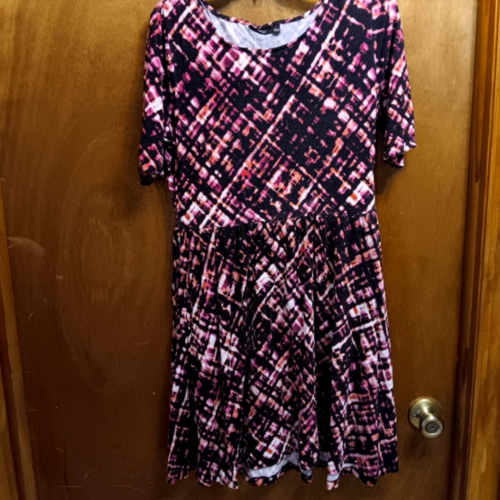 Apt. 9 Pink and Black Patterned Kids Dress